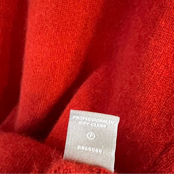 Neiman Marcus 100% cashmere red/orange tank top - Picture 4 of 6